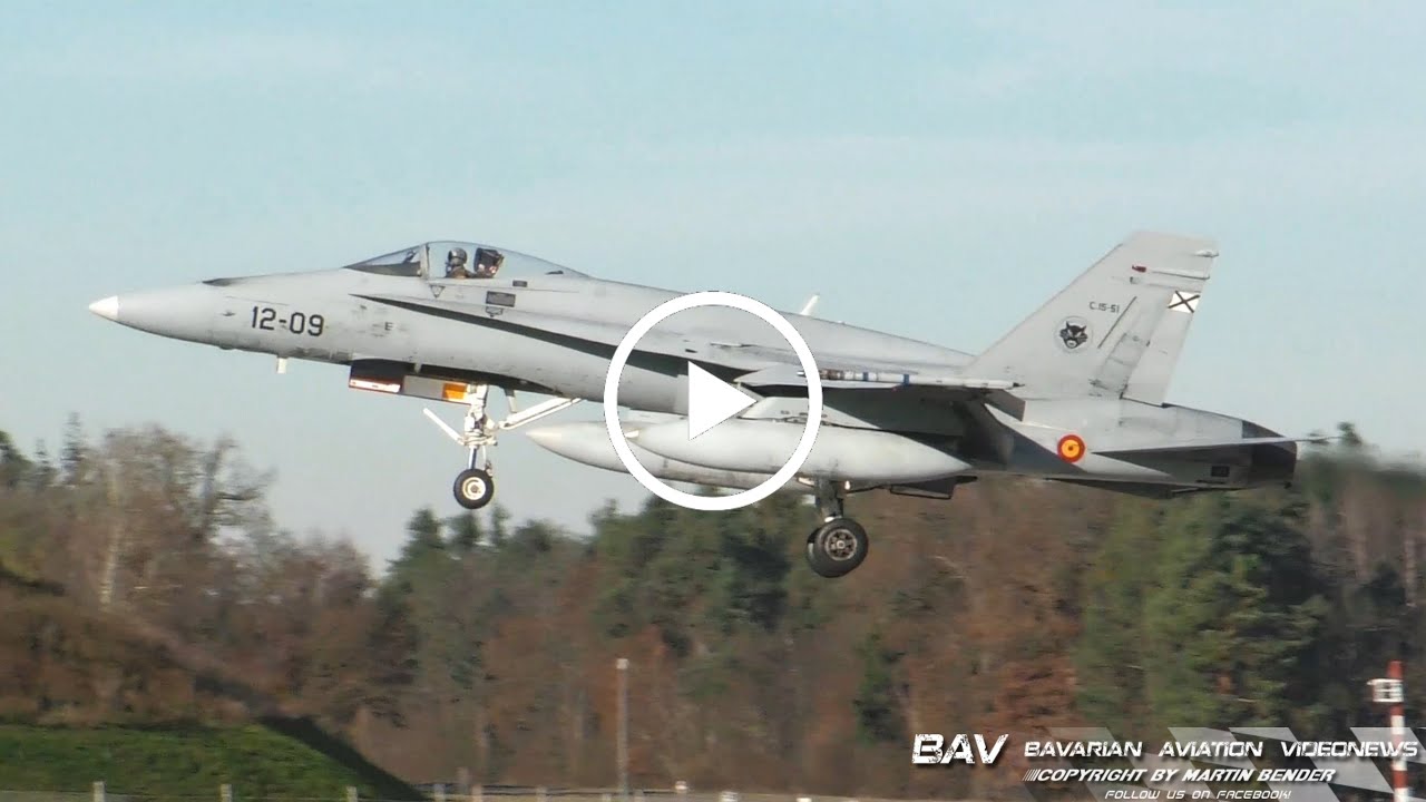McDonnell Douglas EF-18M Hornet - Spanish Air Force C.15-51 - landing at Manching Air Base