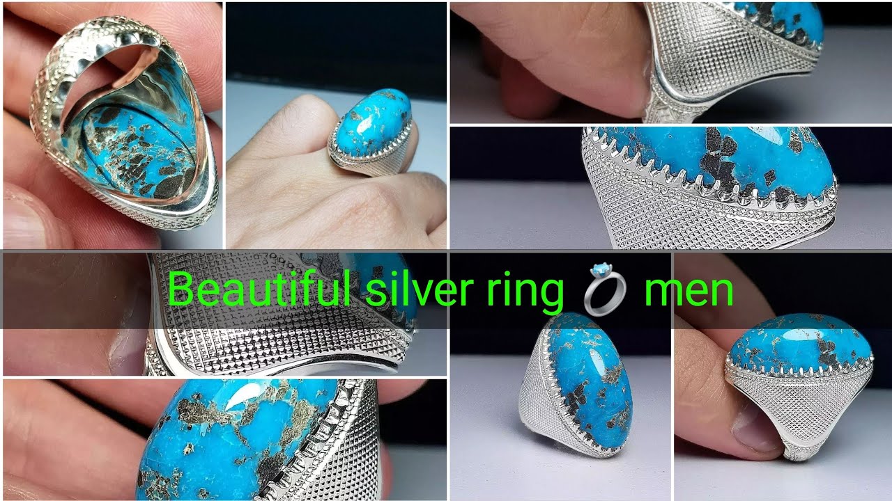 New latest design Feroza stone ring for men/how to make#shortvideo # ...