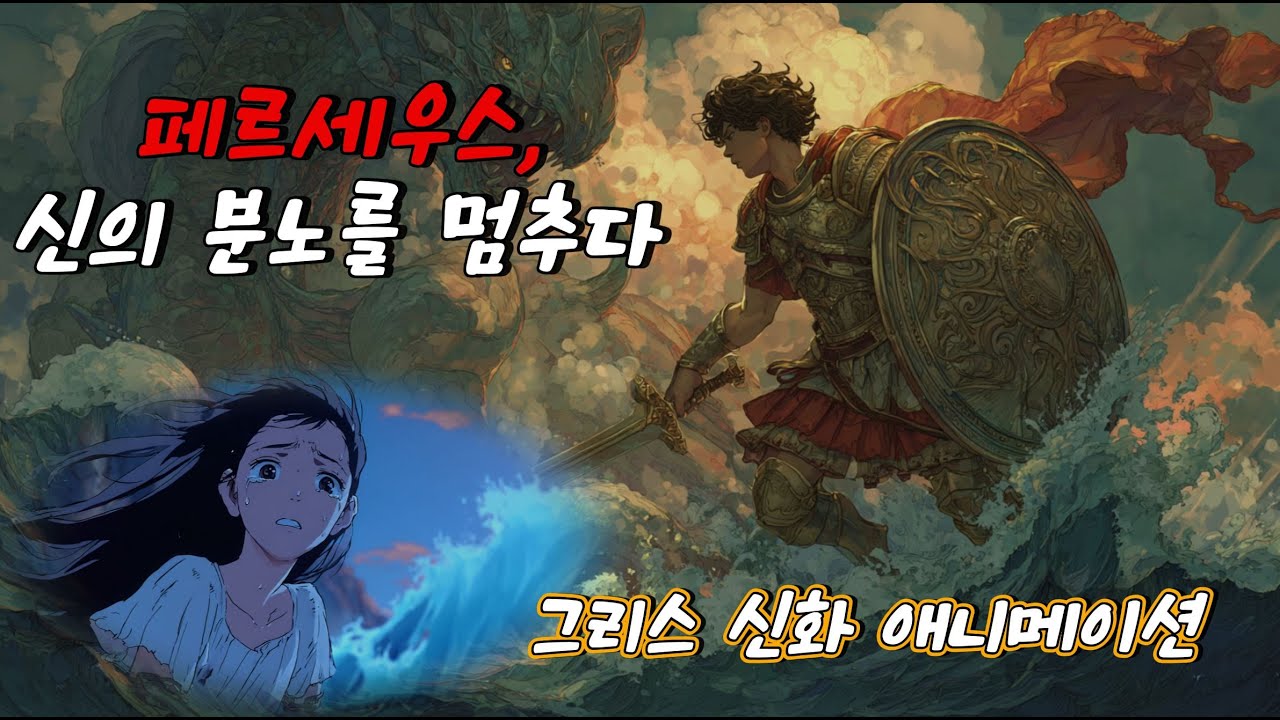 안드로메다를 구한 영웅, 바다 괴물과의 전설적 싸움 ｜페르세우스의 그리스 신화 애니메이션