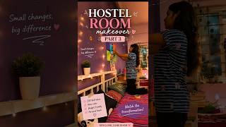 🌸 Transforming My Boring Hostel Room ||Part 3 #ashortaday #hostelroom #makeover