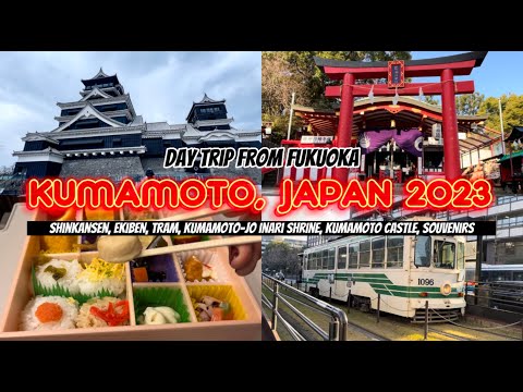 Kumamoto 2023 🇯🇵❄️ Vlog | Shinkansen, Ekiben, Tram, Shrine, Kumamoto Castle, Souvenirs  🚅🚋🏯