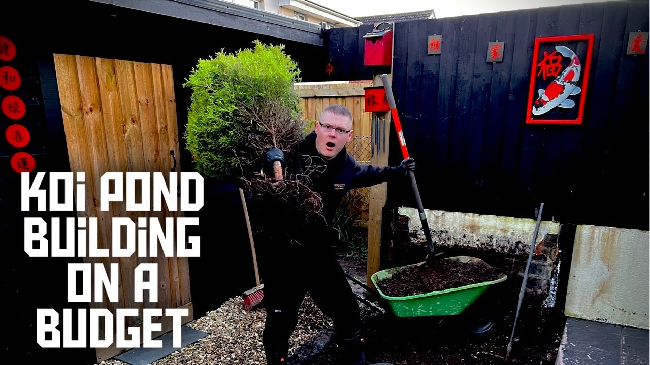 BUILDING A KOI POND ON A BUDGET **AMAZING IDEAS** VERY CHEAP!!!!!!!