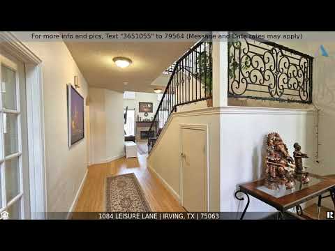1084 Leisure Lane, Irving, TX home video tour
