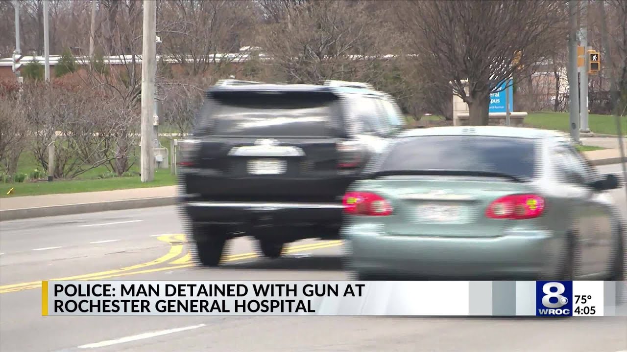RPD: Man with gun arrested at Rochester General Hospital - YouTube