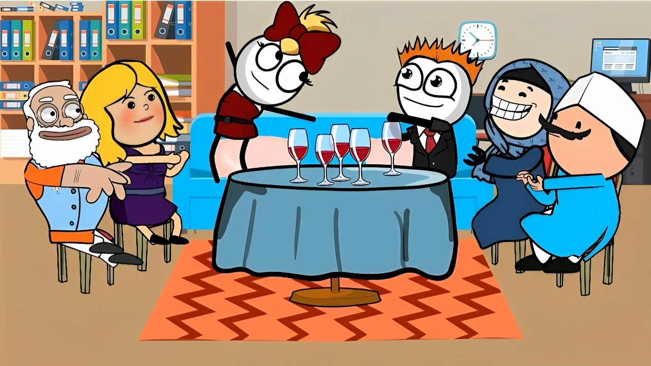 اقوى مقطع مضحك مع الحاج والحاجه وابنهم | ضحك مستمر ومتواصل !!