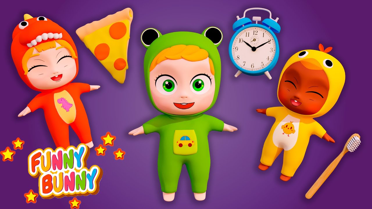 This Is The Way We Brush Our Teeth Song Funny Bunny Nursery Rhymes & Kids Songs Compilation