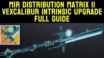 Vexcalibur M1R Distribution Matrix II Intrinsic Upgrade Guide  | Destiny 2