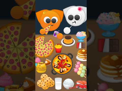 Emoji Cat - Sisters Mukbang🍕🍡🍨