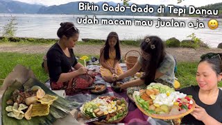 BIKIN & MAKAN GADO-GADO DITEPI DANAU⁉️SAMPE DILIATIN ORANG2, PADA MUPENG MAU JUGA‼️