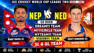 NEP vs NED | 50 Overs | Dream11 Team | My11Circle Team | MyTeam11 Team | Vision11 Team | SL & GL ... screenshot 4
