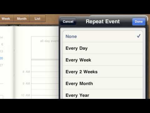 Using the Calendar App - An iPad Mini Tutorial