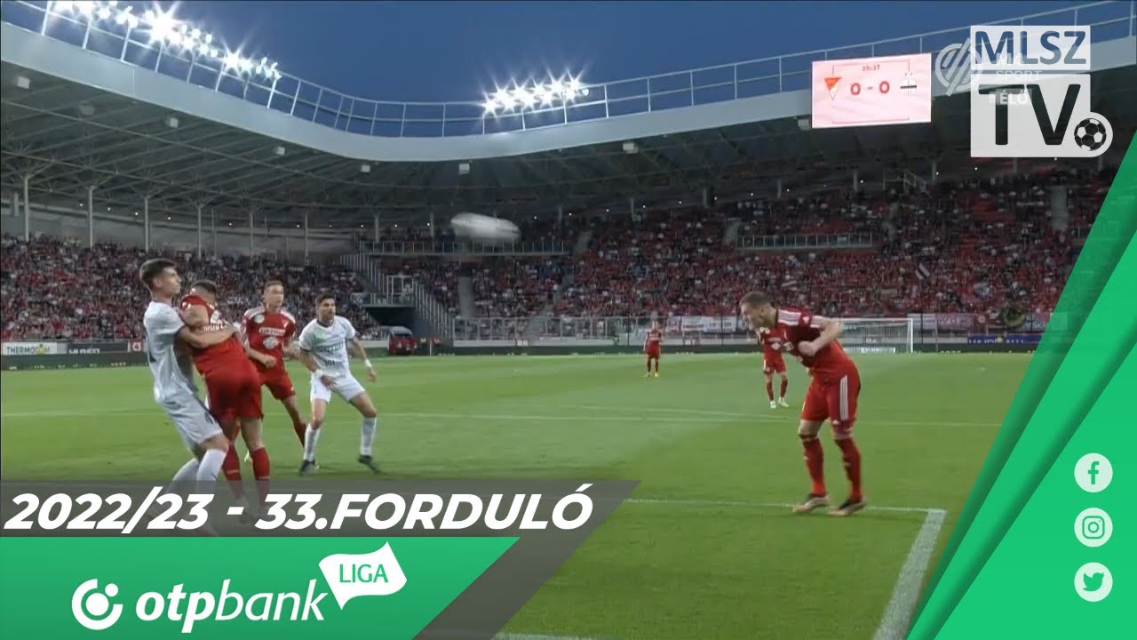 ⁣DVSC – Újpest FC | 2-0 | (1-0) | OTP Bank Liga | 33. forduló | MLSZTV
