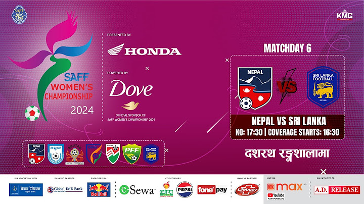 Nepal Vs Sri Lanka | SAFF Women's Championship 2024 | Kartik 08 | Kantipur MAX HD LIVE