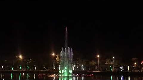 Nhạc nước nghệ thuật công viên Huyện Văn Yên - Yên Bái