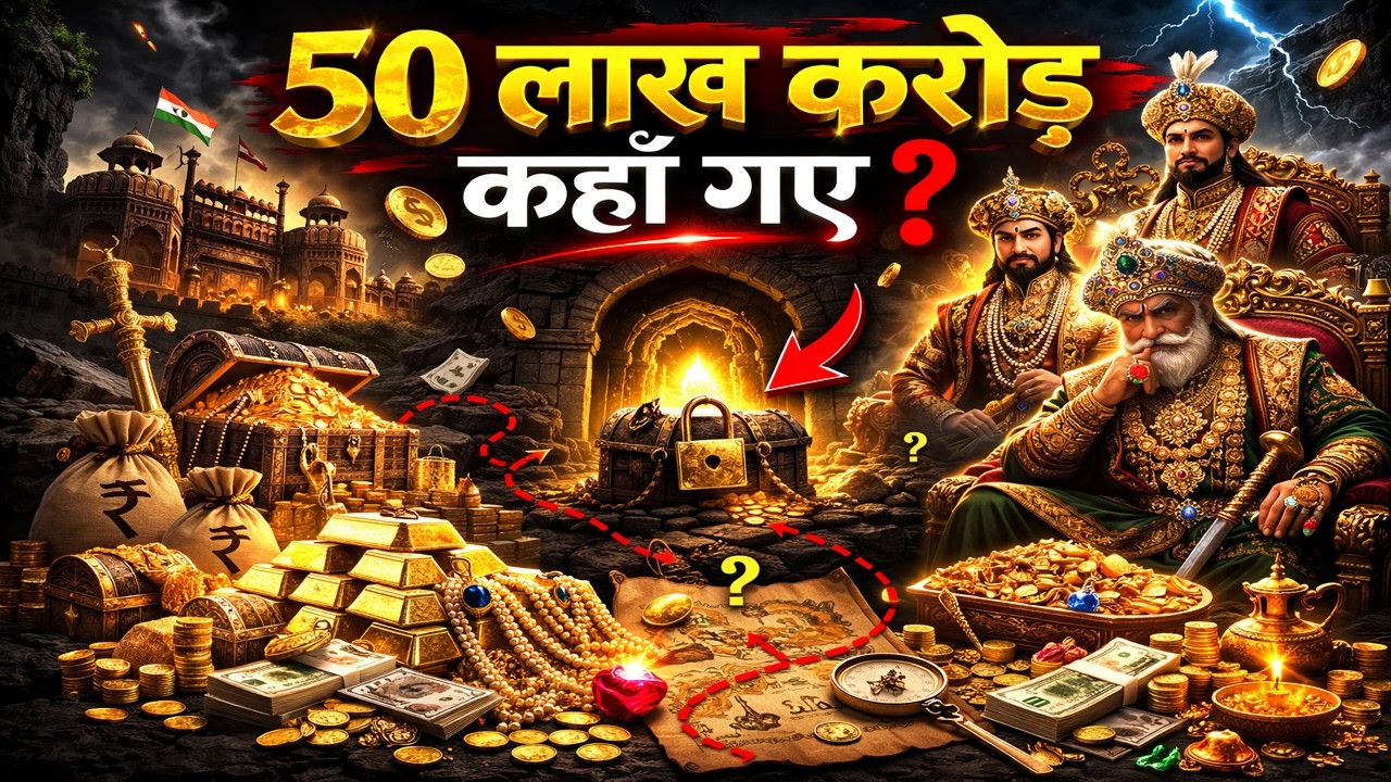 50 लाख करोड़ कहाँ गए? | Hidden treasure in India truth | क्या लाल किले के नीचे खजाना है?