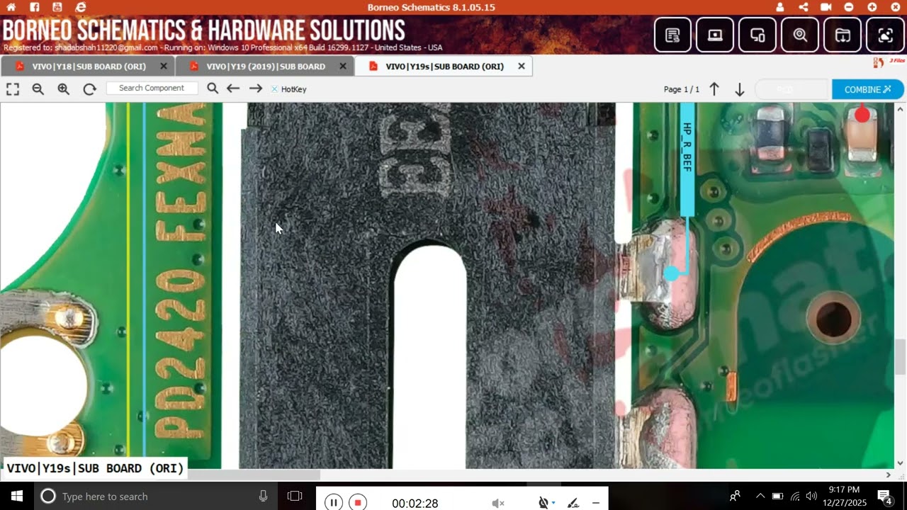 vivo y19s sub board charging mic speaker and handsfree problem