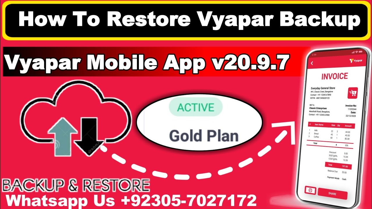 How to Easily Restore Vyapar Backup on Mobile|Vyapar Android App|Vyapar ...