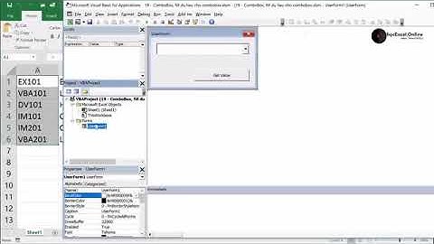 Bài 19  Khởi tạo và thêm dữ liệu vào Combobox | VBA for Excel Nâng cao | Học lập trình - YouBo