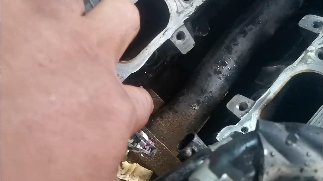 Genesis 3.8Gdi location of oil pressure sensor - YouTube