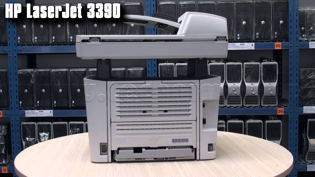 HP LaserJet 3390 - YouTube