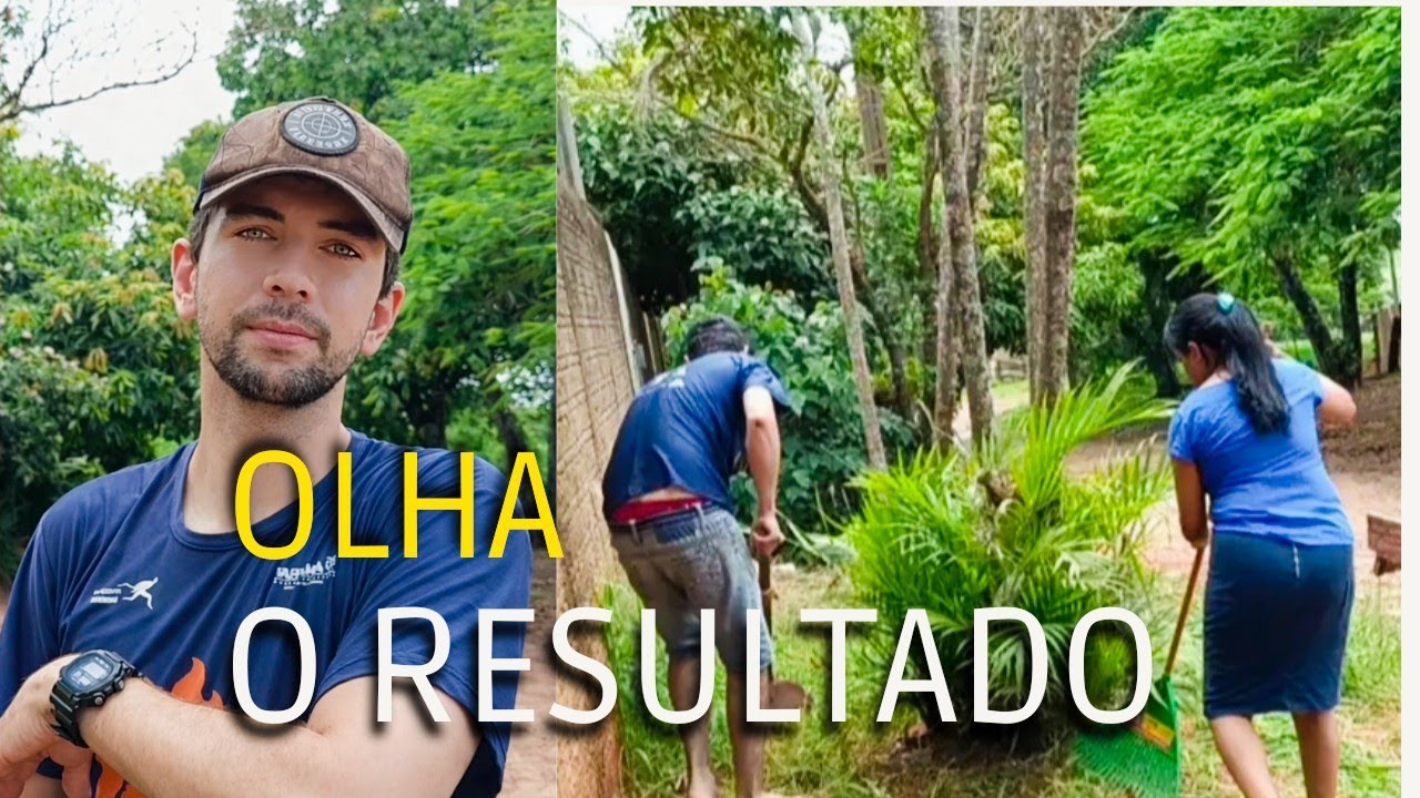 MEU MARIDO NÃO SABE CAPINAR… MAS SE JOGOU! TEVE REFORMA E PÃO DE QUEIJO 😅