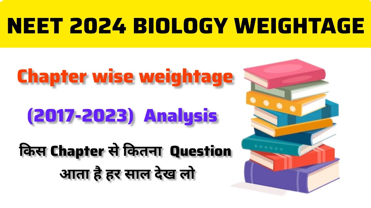 Neet 2024 Biology Weightage Chapter Wise @medcosInfo - YouTube