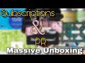Massive Unboxing| Subscriptions/Pr/Gifts
