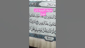#تعلم التجويد حروف التوسط ( البينية ) #سورة_التكاثر