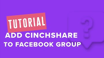 How to link the CinchShare App in your FB Group