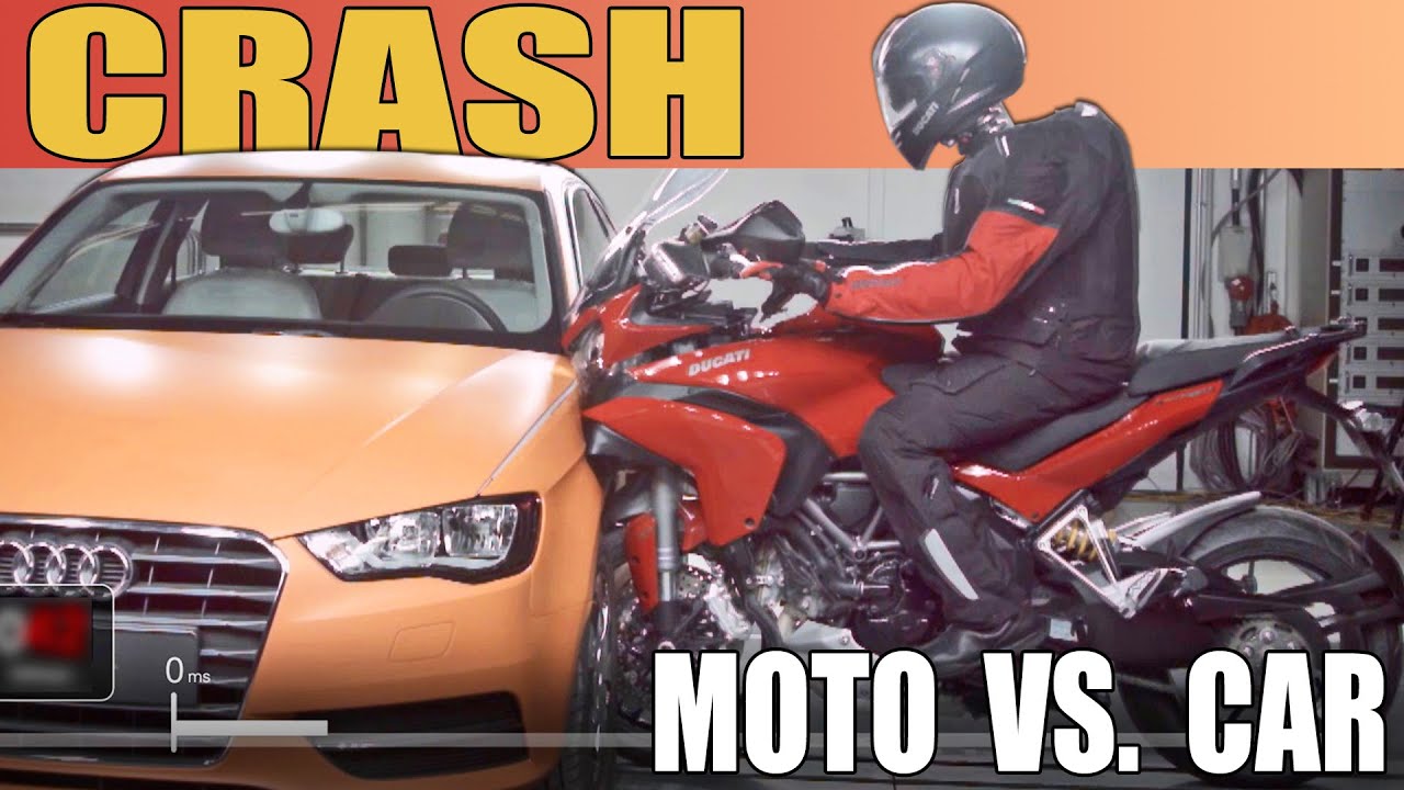 CAR VS MOTO | CRASH TEST | AUDI A3 VS DUCATI MULTISTRADA