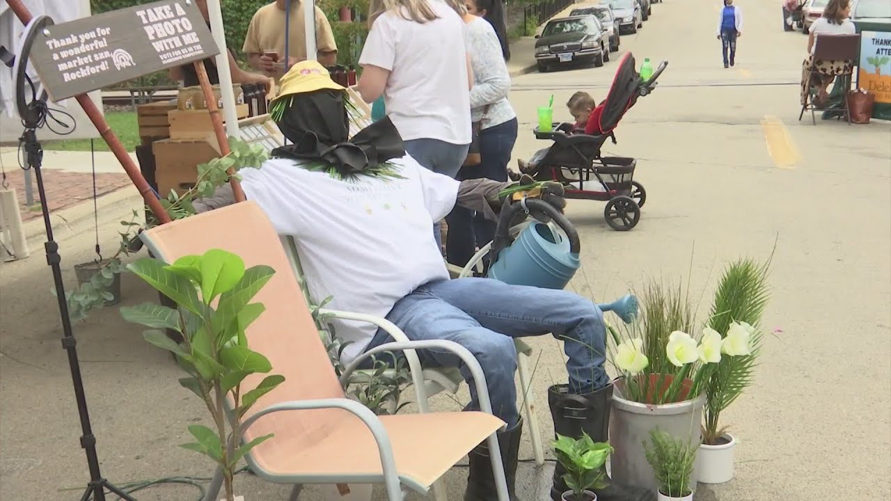 Rockford Market vendors celebrate fall by making scarecrows YouTube