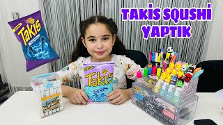 TAKİS BLUE SQUSHİ YAPIYORUZ !! HEMDE POŞET İLE KOLAY SQUSHİ YAPIMI !!