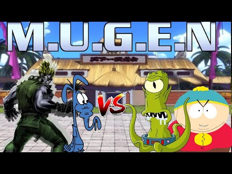 MUGEN Request 346: Aardvark and Rare Akuma vs Kang and Eric Cartman