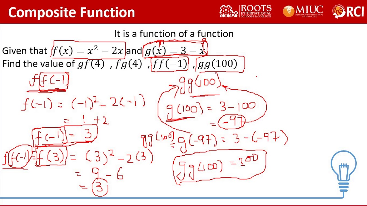 Composite function (Practice Questions) YouTube