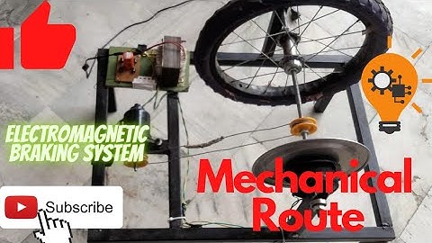 Electromagnetic Braking System Prototype | B-tech Mechanical Engineering Final Year Project |