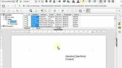 W2-6-02. El asistente para combinacion de correspondencia en LibreOffice Writer