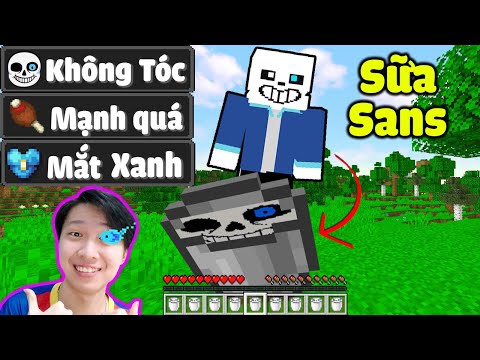 Vinh Uống Sữa Của Sans Tập 14 : UỐNG SỮA TẤT CẢ MỌI THỨ TRONG MINECRAFT* Cũng Hài Thật Sự 🤣😜