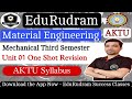 Material Engineering || Unit 01 One Shot || Mechanical Third semester