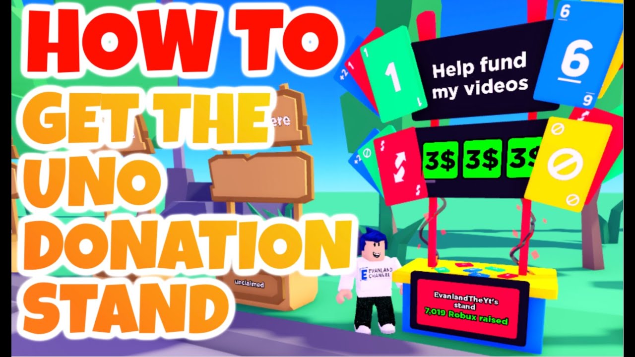 HOW TO GET THE UNO DONATION STAND IN PLS DONATE ROBLOX 