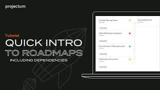 Quick introduction to Roadmaps including dependencies