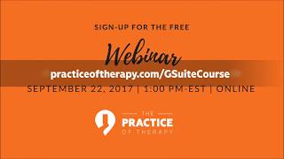 "Bootstrapping" for Therapists Using G-Suite
