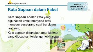 Kata sapaan dalam fabel