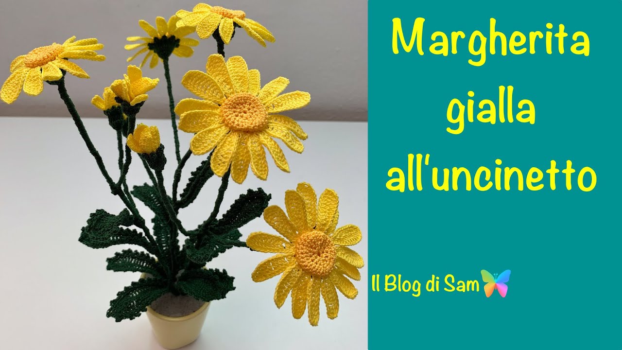 Spiegazione della Margherita Gialla all'uncinetto