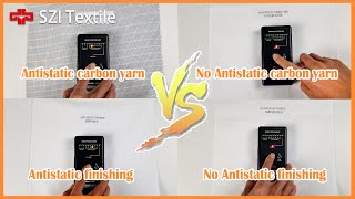 Comparison of surface resistance test｜Anti-static carbon yarn VS no Anti-static carbon yarn｜#shorts
