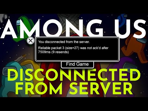 How To FIX Among US Disconnected From Server  | Server Error in Among Us PC or Among Us Mobile