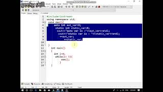 auto and static variable