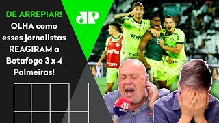 "QUE VIRADA HISTÓRICAAAA DO PALMEIRAS!" OLHA as REAÇÕES ao 4 a 3 ÉPICO no Botafogo!