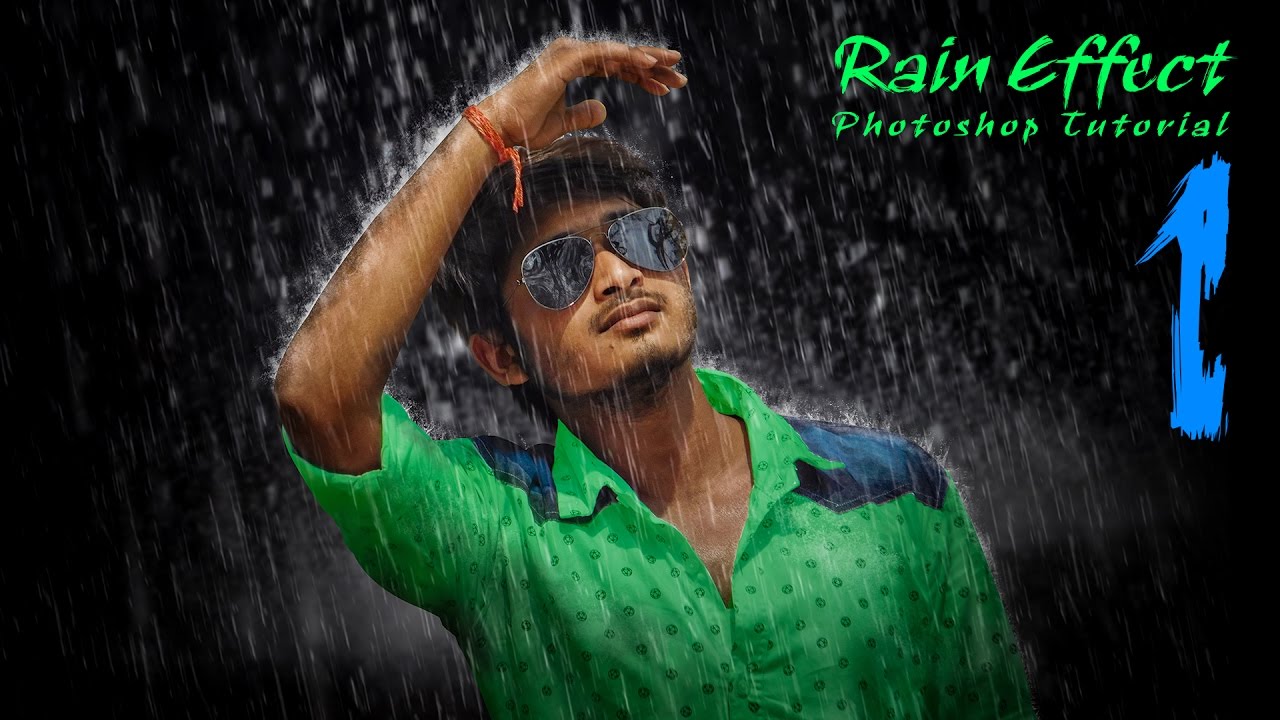 Rain Effect. Realistic rain