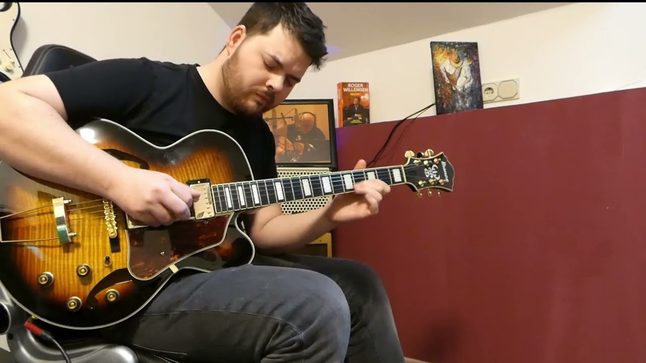 Funk Groove on Ibanez Guitar AF95FM DV Mark Little Jazz