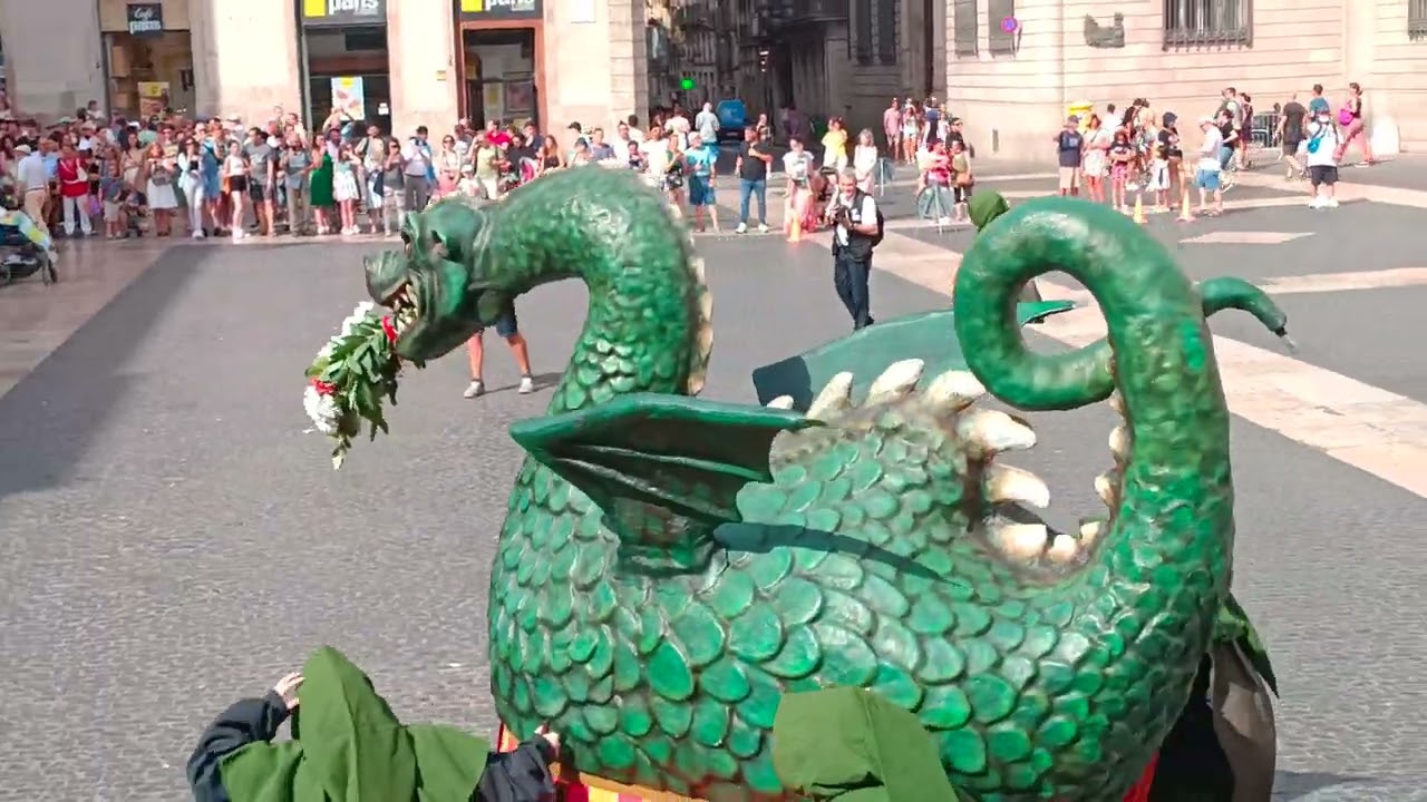 Gegants del Pi, Mulassa, Drac, Tarasca i altres entremesos | Processó de Corpus de Barcelona 2022